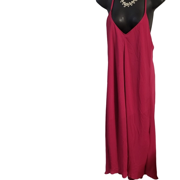 Adrienne Vittadini Chiffon Flowy Fuschia Hi/Low Razer back (Pair w/Jesus… - Picture 7 of 7